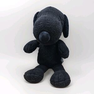 Kaws x Uniqlo x Peanuts Black Snoopy Plush Toy